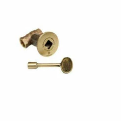 HPC 3/4" High Capacity Antique Brass Straight Decorative Key Valve Kit