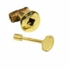HPC 1/2" Brass Straight Decorative Key Valve Kit