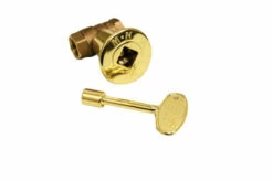 HPC 1/2" Brass Straight Decorative Key Valve Kit