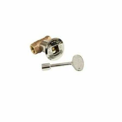 HPC 3/4" High Capacity Chrome Straight Decorative Key Valve Kit