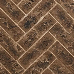 Tavern Brown Herringbone Brick Interior Panels For Meridian 36" Fireplaces | Majestic