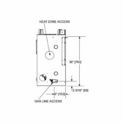 Mercury 32" Direct Vent Gas Fireplace | Majestic 13 Mercury 32" Direct Vent Gas Fireplace | Majestic -DIMPLEX Sales Store Mercury LeftSide 394x362 86300.1662728436