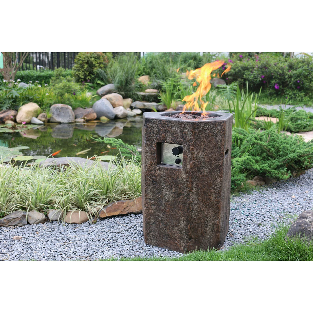 Modeno Basalt Column Fire Pit 3 Modeno Basalt Column Fire Pit - Image 3