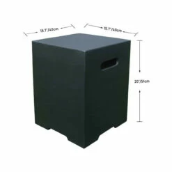 Elementi Square Propane Tank Cover Smooth Finish 16" X 16" -DIMPLEX Sales Store ONB01 109 DG Tank Cover Dimensions 34672 71398.1674671757