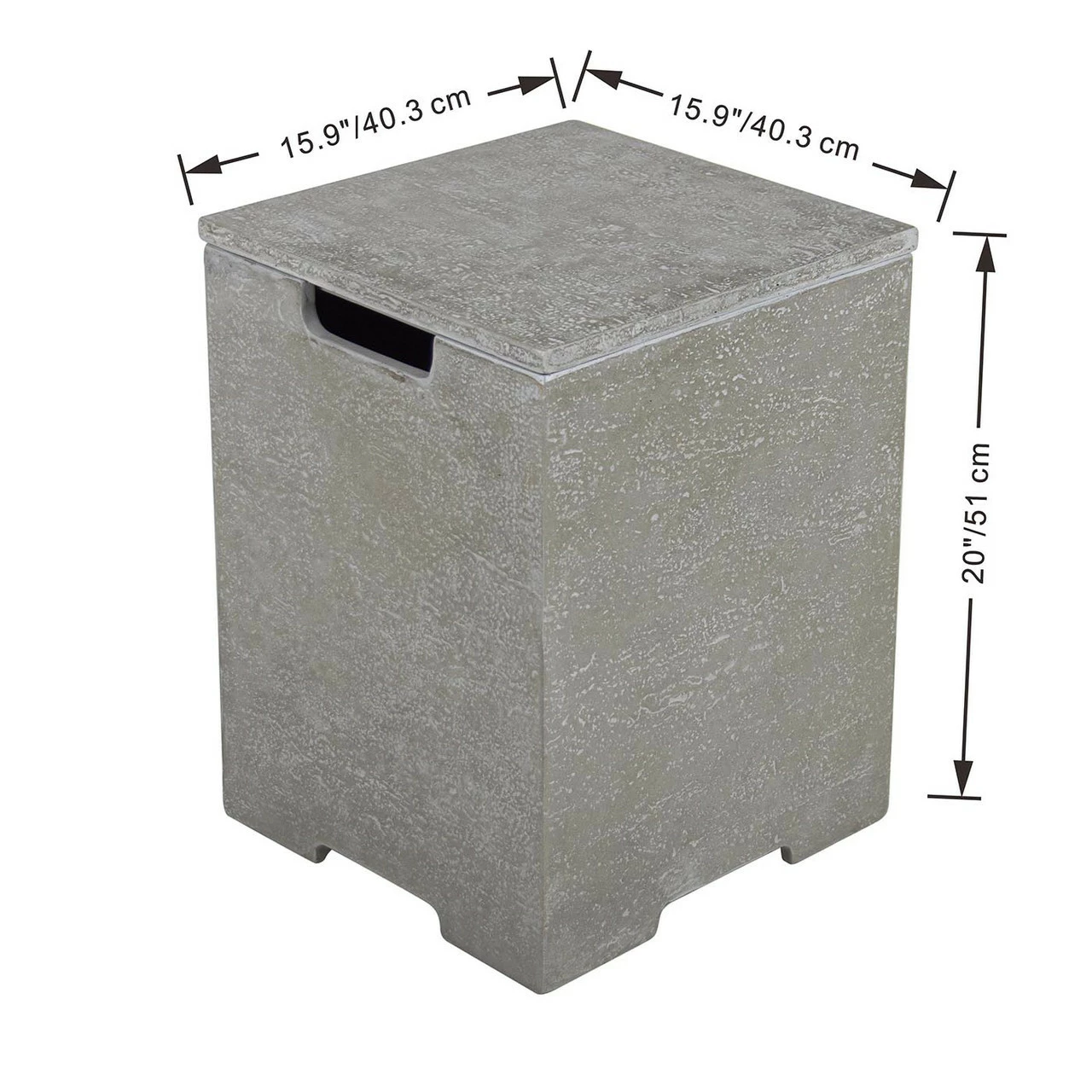 Elementi Plus Square Propane Tank Cover LG/DG 2 Elementi Plus Square Propane Tank Cover LG/DG - Image 2