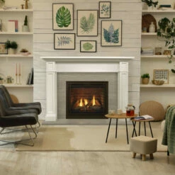 Quartz 42" Direct Vent Gas Fireplace | Majestic -DIMPLEX Sales Store Quartz Platinum 36 with bronze contemporary front and tavern brown brick interior panels result 83785.1662646993.1280.1280 72364.1662654692.1280.1280 58123.1662656354