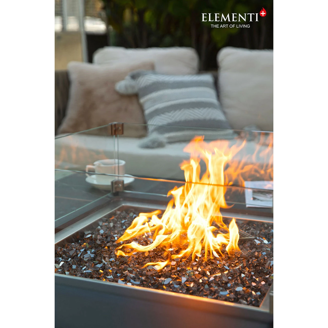 Elementi Plus Sofia Marble Porcelain Fire Table 4 Elementi Plus Sofia Marble Porcelain Fire Table - Image 4