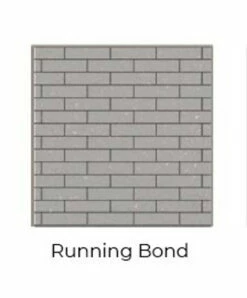 Running Bond Black Isokern Firebricks Full Brick 160 Count - FULL-BK-160R