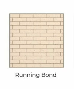 Running Bond Cream Isokern Firebricks Full Brick 90 Count - 15461001-90R