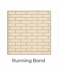 Running Bond Cream Isokern Firebricks Full Brick 120 Count - 15461001-120R