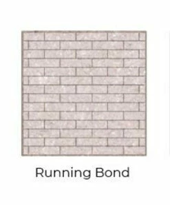 Running Bond Grey Isokern Firebricks Full Brick 320 Count - FIG7600SMI-320R