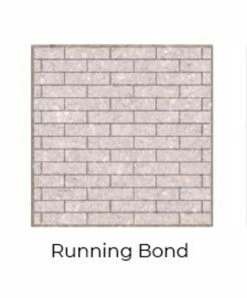 Running Bond Grey Isokern Firebricks Full Brick 160 Count - FIG7600SMI-160R