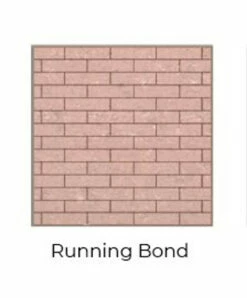 Running Bond Red Isokern Firebricks Full Brick 320 Count - 15461002-320R