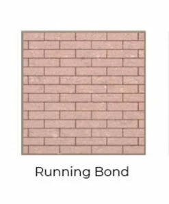 Running Bond Red Isokern Firebricks SPLIT Brick 210 Count - 15422002-210R