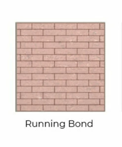 Running Bond Red Isokern Firebricks SPLIT Brick 120 Count - 15422002-120R
