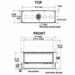 Echelon II 60" Direct Vent Fireplace | Majestic -DIMPLEX Sales Store SHERI BHAI 5 31953.1663078224
