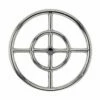 12" Double Ring Round Burner - Stainless Steel W/ 1/2" Inlet