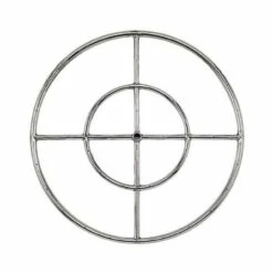 24 " Double Ring Burner - Stainless Steel W/ 1/2" Inlet