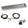 30" X 6" Linear Channel Drop-In Pan With Spark Ignition Kit - Natural Gas - By American Fireglass