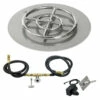 18 Inch Round Flat Pan Spark Ignition Kit (12 Inch Ring) - Natural Gas