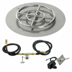18 Inch Round Flat Pan Spark Ignition Kit (12 Inch Ring) - Natural Gas