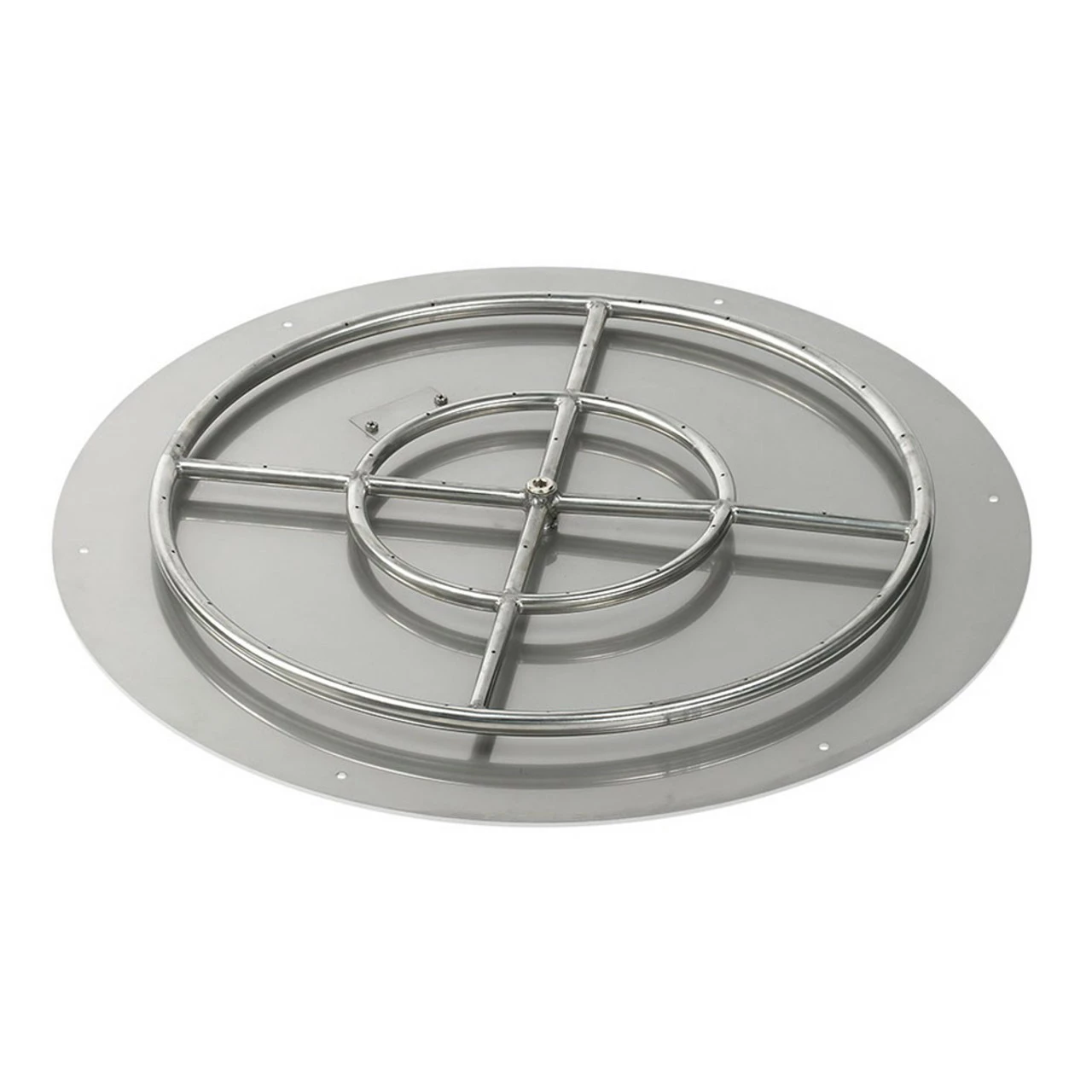 30" Round Flat Pan With Spark Ignition Kit (24" Ring) - Natural Gas - By American Fireglass - SS-RFPKIT-N-30H 2 30" Round Flat Pan With Spark Ignition Kit (24" Ring) - Natural Gas - By American Fireglass - SS-RFPKIT-N-30H - Image 2