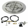 24 Inch Round Flat Pan Spark Ignition Kit (18 Inch Ring) - Propane - By American Fireglass