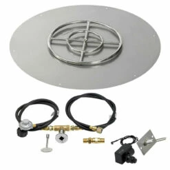 36 Inch Round Flat Pan Spark Ignition Kit (24 Inch Ring) - Propane