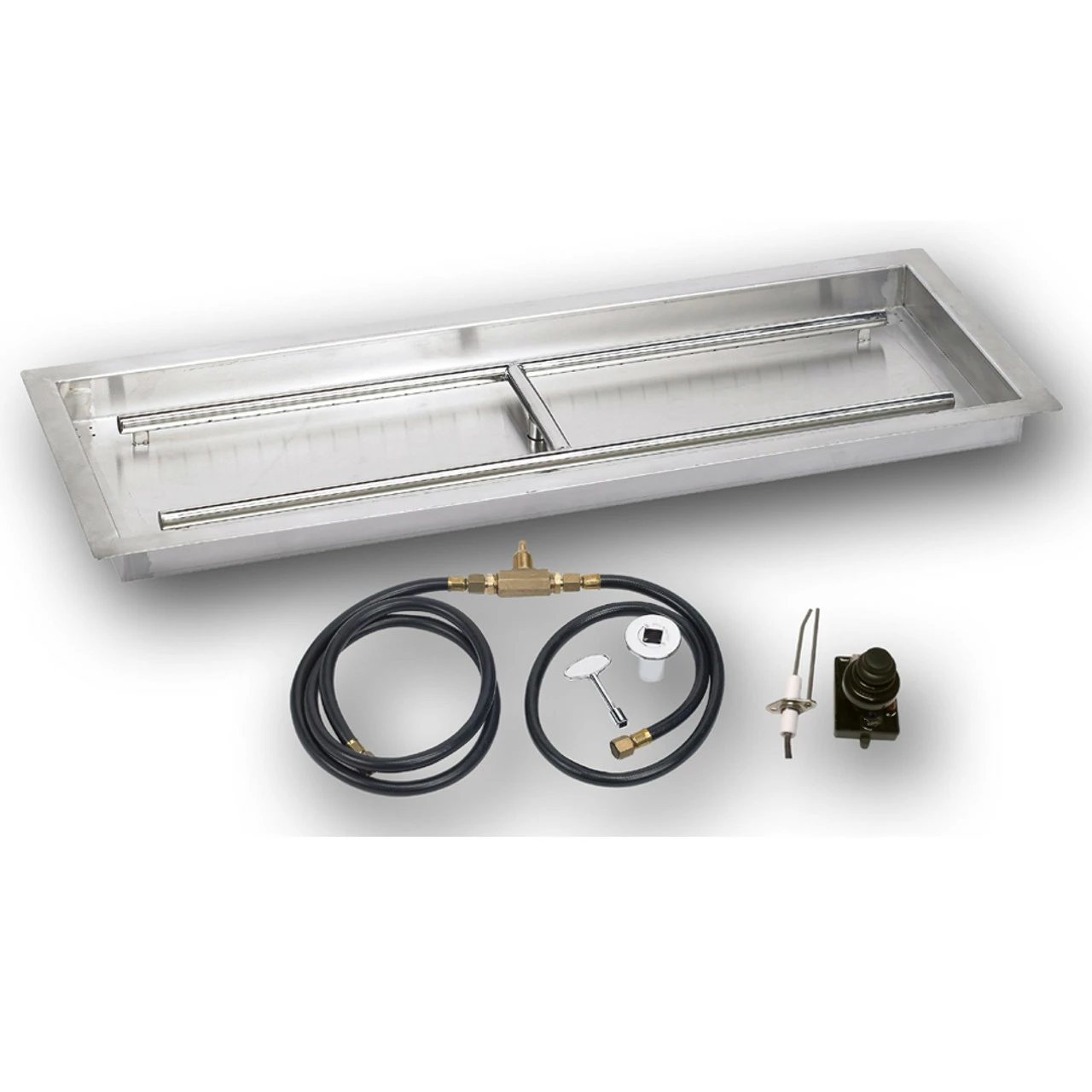 48" X 14" Rectangular Drop-In Pan With Spark Ignition Kit Natural Gas 1 48" X 14" Rectangular Drop-In Pan With Spark Ignition Kit Natural Gas