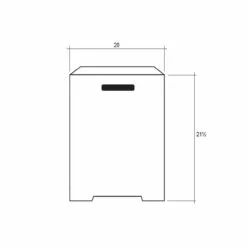 Sausalito Concrete Propane Enclosure 20" X 20" 21 Sausalito Concrete Propane Enclosure 20" X 20" -DIMPLEX Sales Store Sausalito Dimensions 1x1 web 67393.1674259746