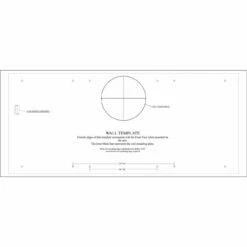 FORTY6 - Solas Wall Mounted Direct Vent Linear Fireplace -DIMPLEX Sales Store Solas Forty6 Wall Template web 54766.1580945118