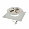 Square Crystal Fire Plus Gas Burner Insert And Plate Kit BP24S-A| The Outdoor Greatroom