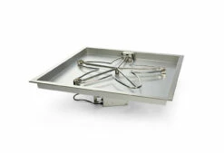 18" Square Bowl Pan Penta Burner Fire Pit Insert – HI/LO - Electronic Ignition - HPC
