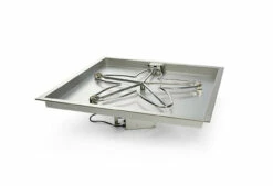 24" Square Bowl Pan Penta Burner Fire Pit Insert – HI/LO - Electronic Ignition - HPC
