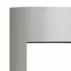 Contemporary Brushed Stainless Steel Surround With Safety Barrier For Vittoria Fireplace - Napoleon
