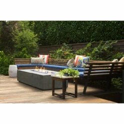 Tavola 1 Rectangular Concrete Fire Pit 56" X 38" -DIMPLEX Sales Store Tavola 1 Pewter Prism Hardscapes Fire Pit Table Back Patio web 64203.1673909109