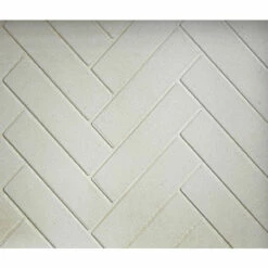 Herringbone Natural Gray Molded Brick Panels For Ashland 50" Fireplace | Majestic
