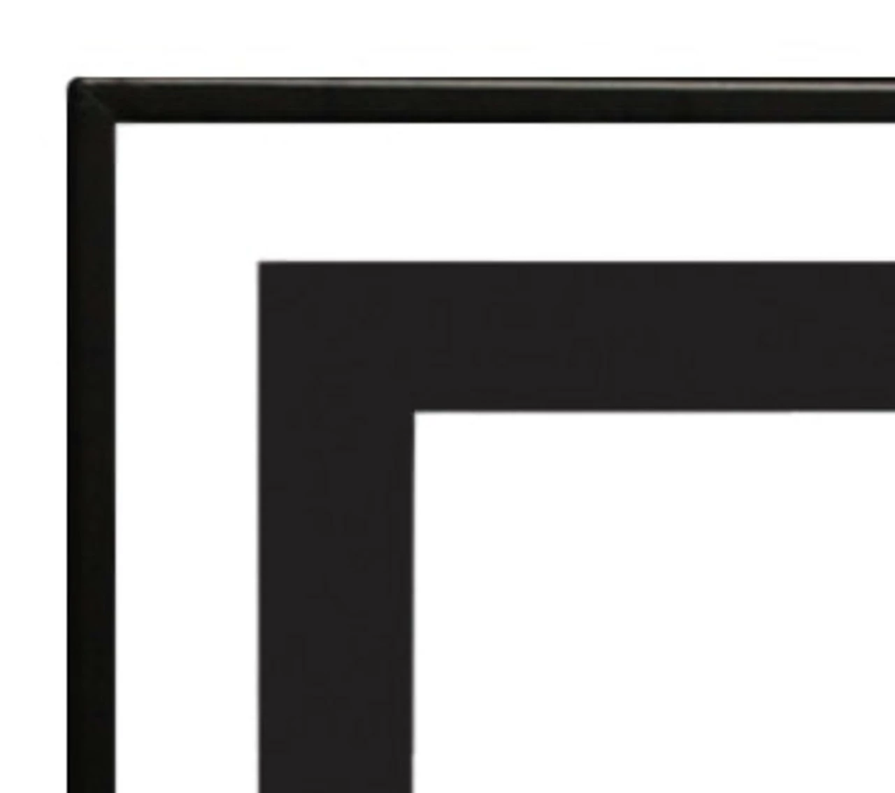 Empire 3/4" Black Beveled Decorative Fireplace Front For Boulevard 60" - American Hearth 1 Empire 3/4" Black Beveled Decorative Fireplace Front For Boulevard 60" - American Hearth