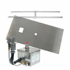 MGRTFBP-H Electronic Ignition Gas Fire Pit H-Burner Kit With Linear Flat Pan | Fire By Design