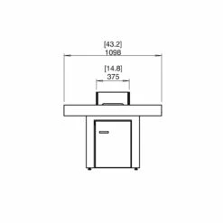 GIN 90 (Dining) Fire Pit Table - EcoSmart Fire -DIMPLEX Sales Store afeff 55467.1656592190
