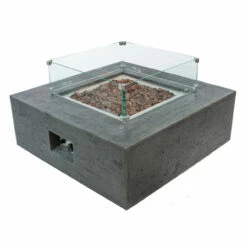 Albany Natural Color Pewter Finish Square Fire Pit Table - Concrete GFRC | AMS Fireplace 10 Albany Natural Color Pewter Finish Square Fire Pit Table - Concrete GFRC | AMS Fireplace -DIMPLEX Sales Store ams fireplace square fire pit main side 1500x1500 web 80565.1672448131