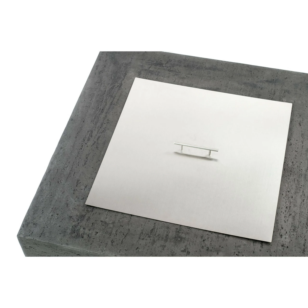 Albany Natural Color Pewter Finish Square Fire Pit Table - Concrete GFRC | AMS Fireplace 5 Albany Natural Color Pewter Finish Square Fire Pit Table - Concrete GFRC | AMS Fireplace - Image 5