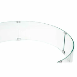 AMS Fire Pit Table Round Glass Wind Guard - 1/4" Thick Glass - Fire Flame Guard -DIMPLEX Sales Store ams wind guard 42 side web 06884.1666899219