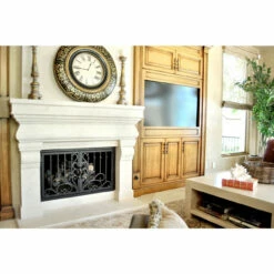 Arcadia Rectangular Fireplace Door - Wrought Iron -DIMPLEX Sales Store arcadia 10 rectangular fireplace door web4 85228.1581639489