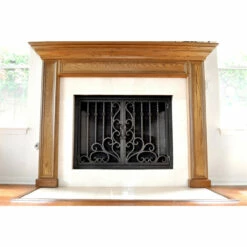 Arcadia Rectangular Fireplace Door - Wrought Iron -DIMPLEX Sales Store arcadia 10 rectangular fireplace door web5 76958.1581639489