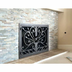 Big Sur Rectangular Fireplace Door - Wrought Iron -DIMPLEX Sales Store big sur 5 01 web 33258.1581636005