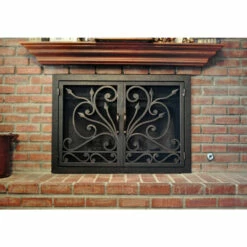 Big Sur Rectangular Fireplace Door - Wrought Iron -DIMPLEX Sales Store big sur 5 07 web 74716.1581636005