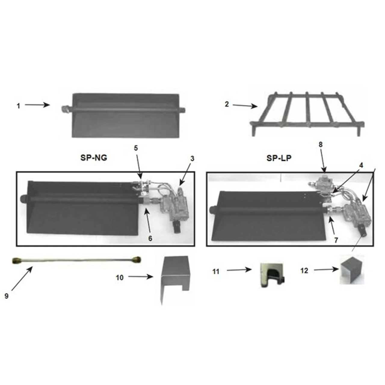 Hearth Kits Sand Pan Burners For Single-Sided Fireplaces 18" Safety Pilot Hearth Kit (Natural Gas) | Majestic 2 Hearth Kits Sand Pan Burners For Single-Sided Fireplaces 18" Safety Pilot Hearth Kit (Natural Gas) | Majestic - Image 2