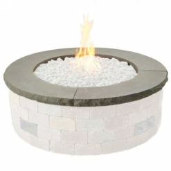 Concrete Top For Round Bronson Block Gas Fire Pit Kit (4 Pieces Total) BRON52-TC-K - The Outdoor Greatroom Company -DIMPLEX Sales Store bron52 cg tc a 02 21 28730.1659079293