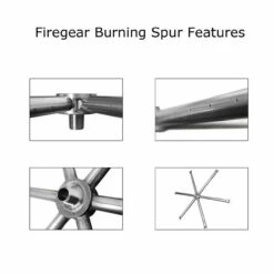 Round Flat MT Stainless Steel SRW Kits - Firegear -DIMPLEX Sales Store burning spur features 64052.1660578881